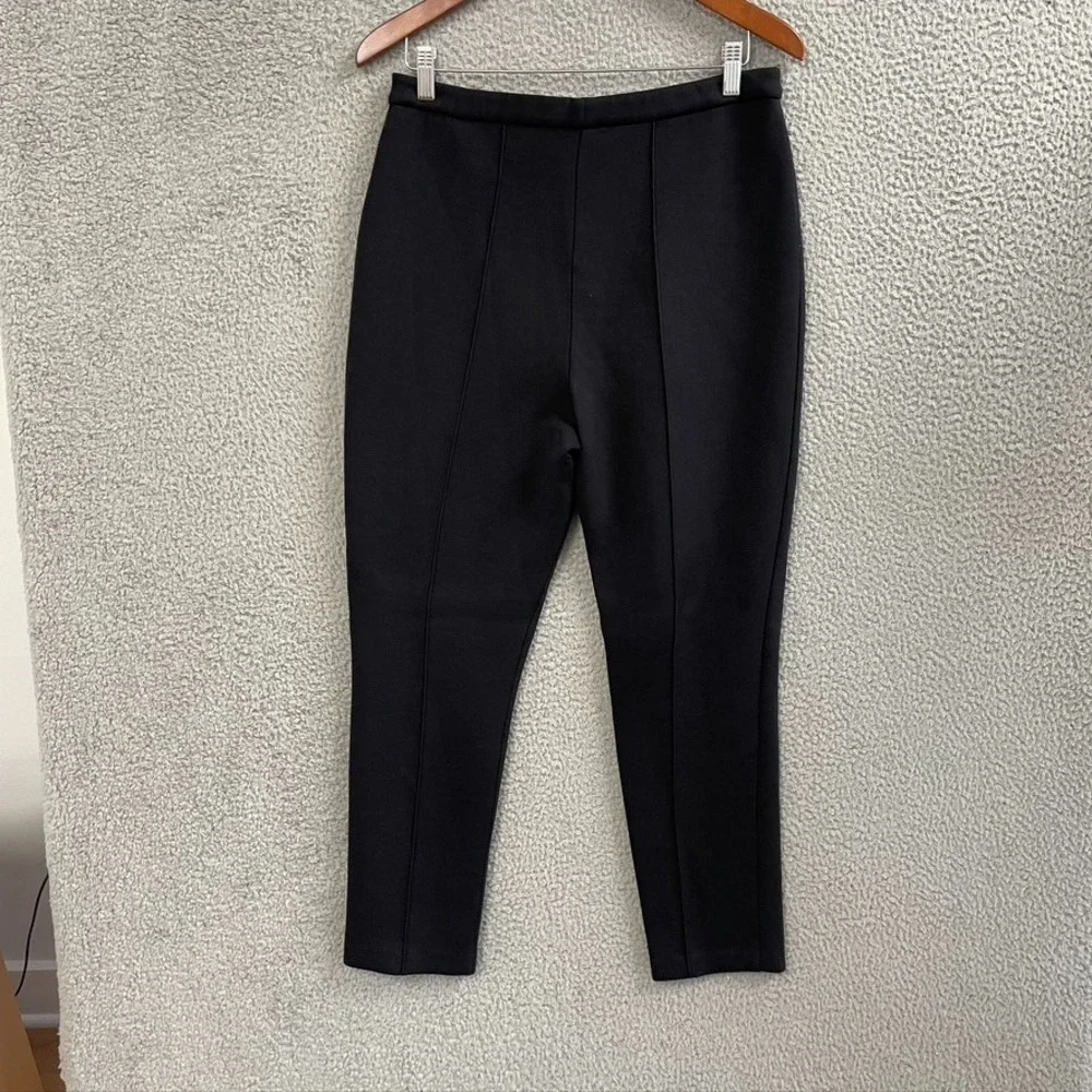 Malene Birger Jinda Ponte Dress Pants‎ Large Black Skinny Leg Office Career